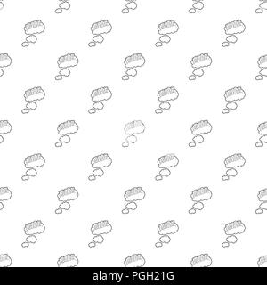Vape clouds icon, outline style Stock Vector