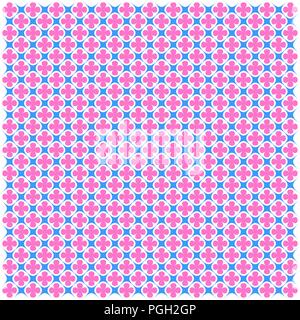 Pink-blue geometric seamless pattern. Vector image. Eps 10 Stock Vector
