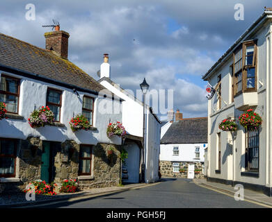 Mullion village on the Lizard Peninsula Cornwall UK Stock Photo