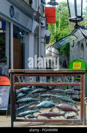 Falmouth a coastal town and Port in Cornwall England UK Well Lane Stock Photo