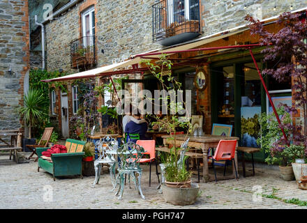 Falmouth a coastal town and Port in Cornwall England UK The Hand Stock Photo