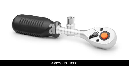 Socket wrench isolated on white background Stock Photo