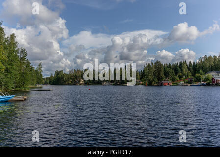 View of the typical Finnish village of Oravi  in summer - 1 Stock Photo