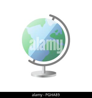 Icon of globe with stand. Globe icon Stock Vector