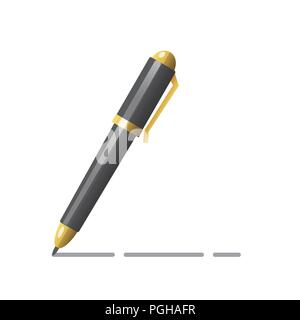 Ball pen. A school pen for writing. Outfit schoolboy.School And Education  single icon in cartoon style vector symbol stock web illustration Stock  Vector Image & Art - Alamy