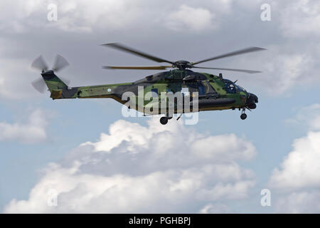 Finnish Army NH90 Helicopter from 2.HK/HekoP displays at the Royal International Air Tattoo Stock Photo