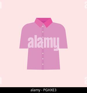 Pink shirt vector illustraton. Pink collar worker concept Stock Vector