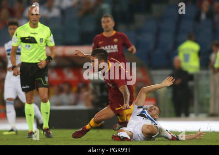 Rome, Italy. 27th Aug, 2018. 27.08.2018. Stadio Olimpico, Rome, Italy. SERIE A:PELLEGRINI in action during the ITALIAN SERIE A match between A.S. ROMA V ATALANTA at Stadio Olimpico in Rome. Credit: Independent Photo Agency/Alamy Live News Stock Photo