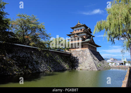 Takashima Castle of Suwa City, Nagano, Japan Stock Photo