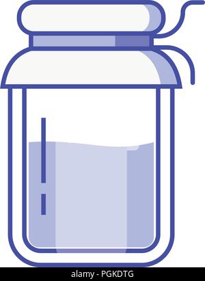 Glass Jam or Honey Jar Icon Stock Vector