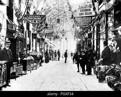 The Eldon Arcade, Barnsley, early 1900s Stock Photo