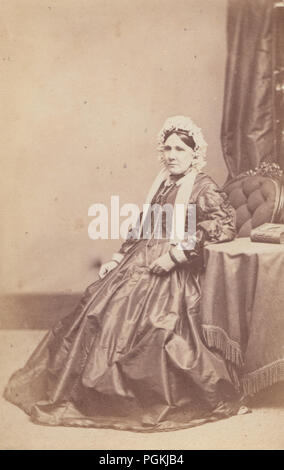 Newcastle-On-Tyne CDV (Carte De Visite) of a Victorian Lady Stock Photo