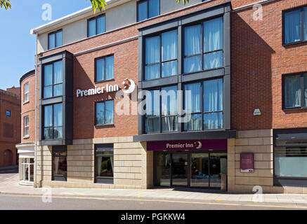 Premier Inn hotel exterior Falconers Road Scarborough North Yorkshire England UK United Kingdom GB Great Britain Stock Photo