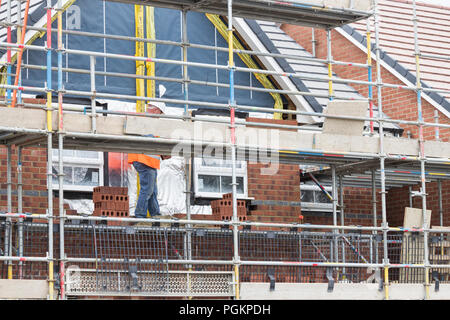 Barratt homes new developement, Stockton on Tees near Middlesbrough, north east England. UK Stock Photo