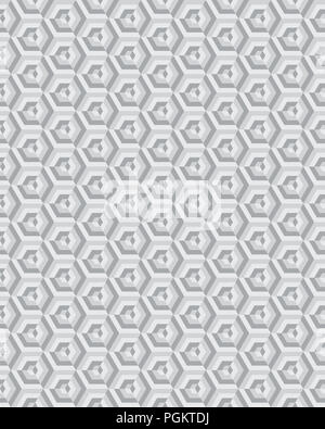 Geometric camouflage hexagon seamless pattern, vector illustration Stock Photo