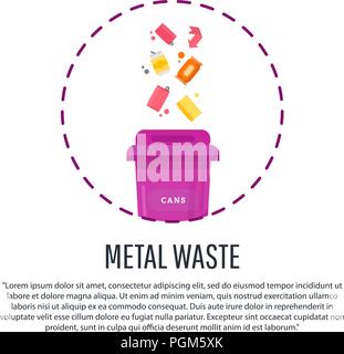 Keep clean and garbage sorting concept Gathering, sorting process of garbage. Stock Vector