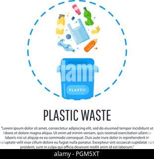 Keep clean and garbage sorting concept Gathering, sorting process of garbage. Stock Vector