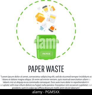 Keep clean and garbage sorting concept Gathering, sorting process of garbage. Stock Vector