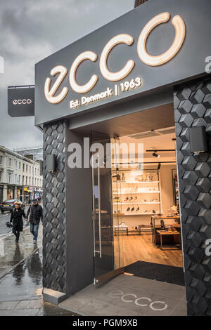 Ecco shoe shop on King's Road, Chelsea, London Stock Photo -