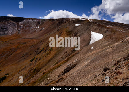Remains of a glacier in the Rocky Mountain National Park, Colorado, USA Stock Photo
