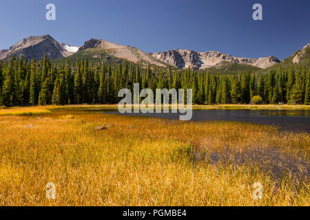 Bierstadt Lake in the Rocky Mountain National Park, Colorado, USA Stock Photo