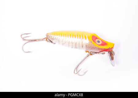 A British Snapdragon fishing lure, or plug, designed for catching predatory  fish. From a collection of vintage and modern fishing tackle. North Dorset  Stock Photo - Alamy