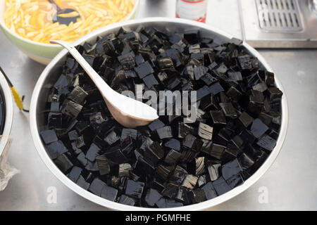 Black jelly, Thailand Stock Photo