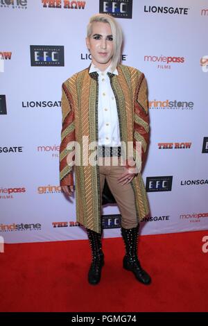 Film premiere of 'The Row' - Arrivals  Featuring: Ricky Rebel Where: Los Angeles, California, United States When: 25 Jul 2018 Credit: WENN.com Stock Photo