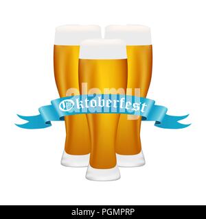 Beer on oktoberfest Stock Vector