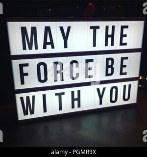 'May the Force Be With You' Stock Photo