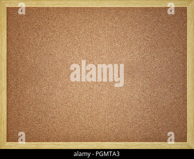 Empty cork board with frame Stock Photo