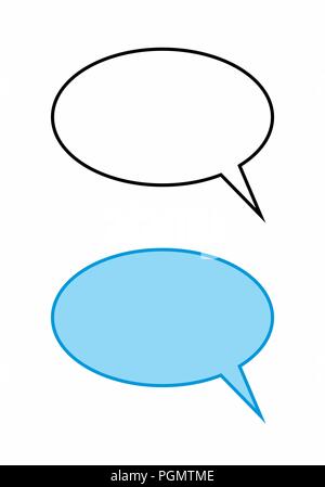 Speech bubbles illustration Stock Vector