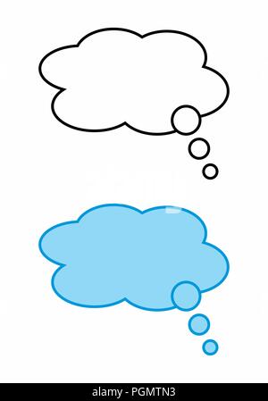 Thought bubbles illustration Stock Vector