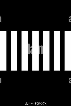 Illustration of a street with crosswalk viewed from above Stock Vector