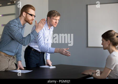 Conflict situation in the office Stock Photo