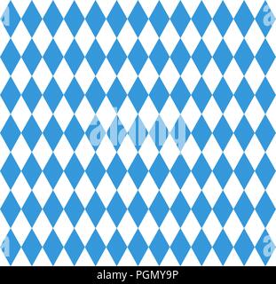 Seamless wallpaper. Bavarian Oktoberfest flag Stock Vector