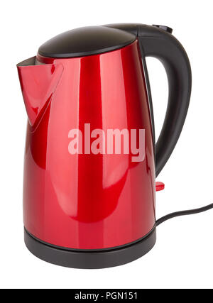 plastic electric kettle isolated on white background Stock Photo