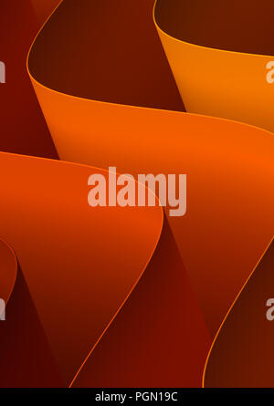 Orange Curved Background Stock Photo