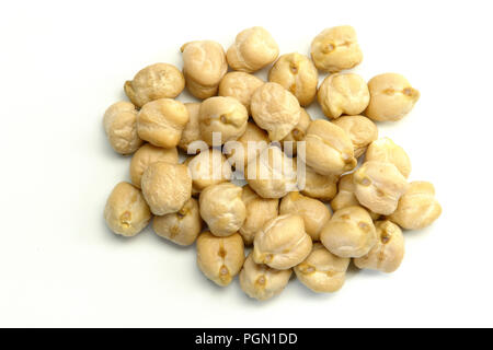 A little chickpea on white background Stock Photo