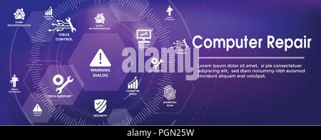 Big Data Security Maintenance Icon w Wrench and Gear Tools for Technician to Use when Scanning Systems - Internet or Information Technology Repairs Stock Vector