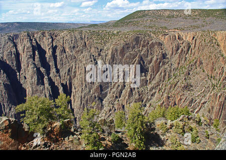 Black Canyon of the Gunnison National Park and recreation area at Gunnison Point, near Montrose, Colorado, USA. Stock Photo