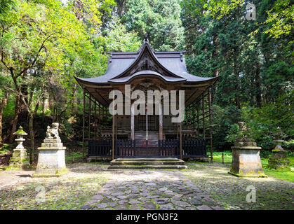 Photo shows the Honshu or main hall of Heisenji Shrine in Katsuyama, Fukui Prefecture, Japan on Oct. 4, 2016. The shrine, which is better known as kok Stock Photo