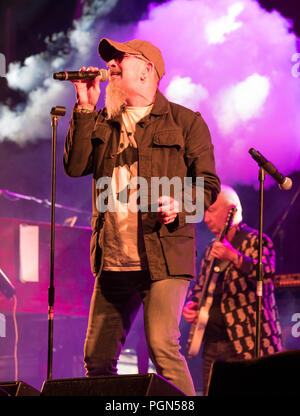 Chris Thompson Singer Chris Thompson (Manfred Mann's Earth Band) performing with the SAS band ...