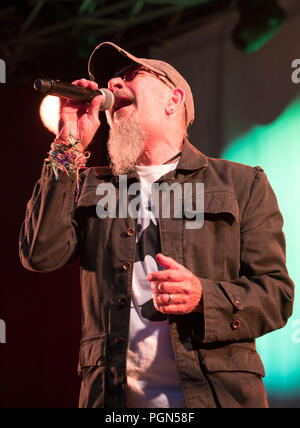 Chris Thompson Singer Chris Thompson (Manfred Mann's Earth Band) performing with the SAS band ...