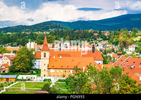 The Minorite Monastery in Český Krumlov, Czech Republic Stock Photo