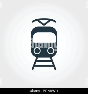 Tram creative icon. Simple element illustration. Tram concept symbol design from transport collection. Can be used for web, mobile and print. web desi Stock Vector