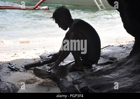 Underground River at El Nido, Philippines Stock Photo