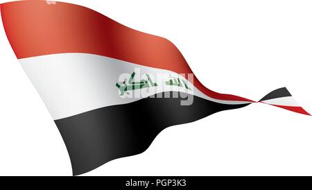 Iraqi flag, vector illustration Stock Vector