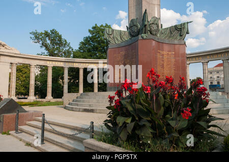 Heroes' Monument of the Red Army, Vienna, Austria Stock Photo