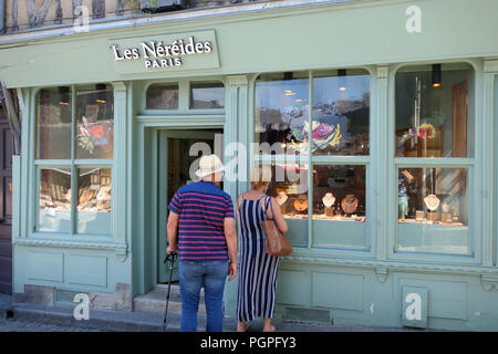 shopping in Honfleur, Normandy France Stock Photo